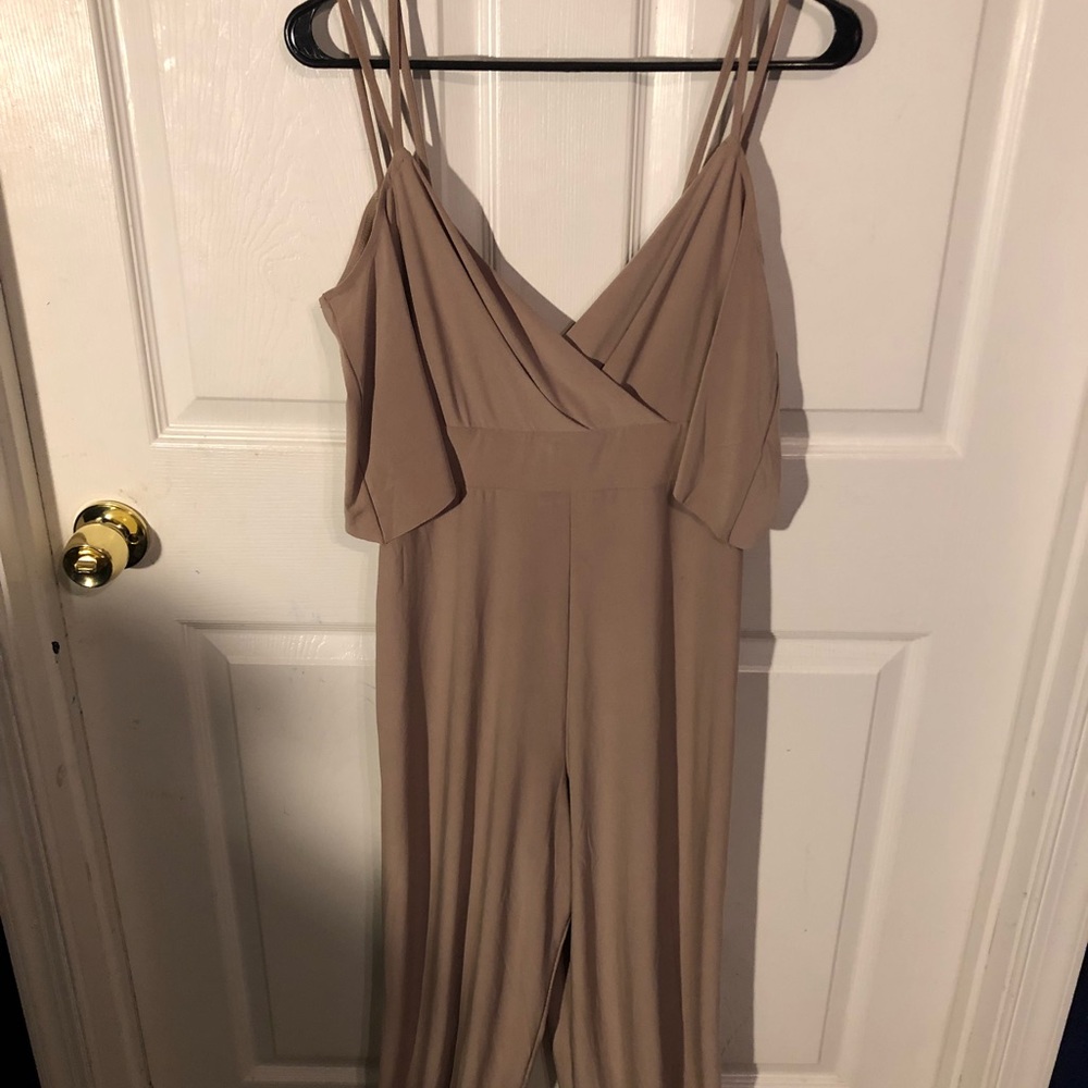 Tan Jumpsuit